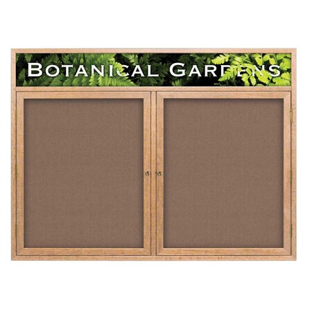 United Visual Products Open Faced Traditional Corkboard, 60x36" UV643A-BLACK-ULTMAR